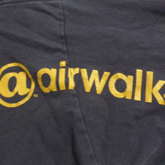 AIRWALK, short sleeve t-shirt, navy with design on front and print on back, EUC - Picture 7 of 11